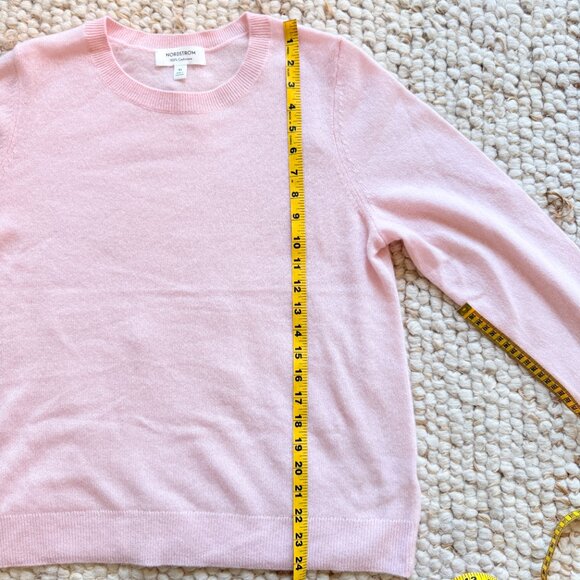 Nordstrom 100% Cashmere Crewneck Sweater - Pink / Size XL - Picture 6 of 6